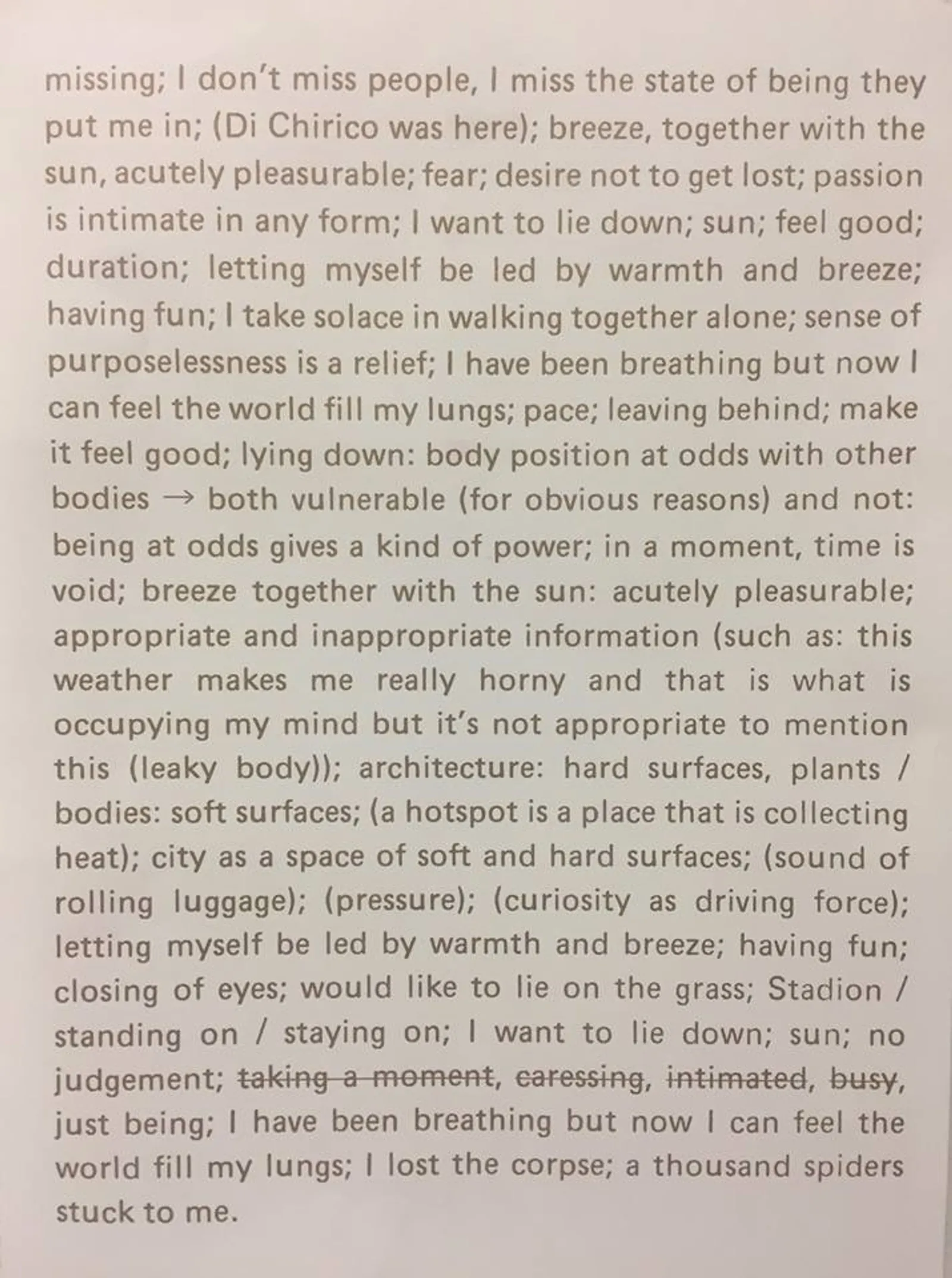 Exhibition / Residency "Being as Becoming" Onomatopee, Eindhoven