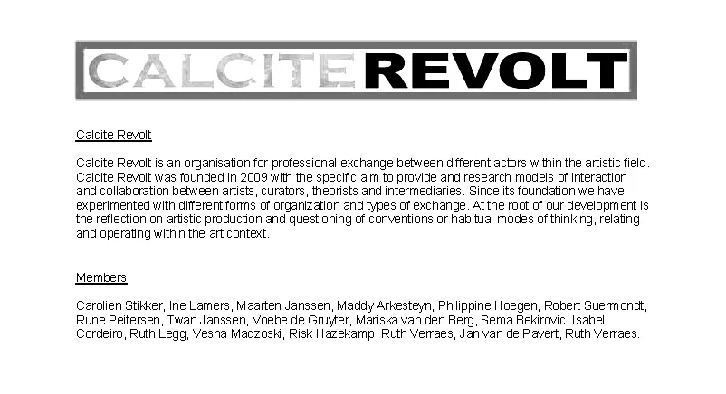 Calcite Revolt
