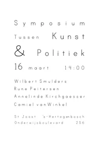 Between Art and Politics
